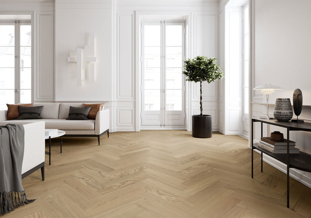 Moland Super Eg Herringbone - Brisbane White Oak