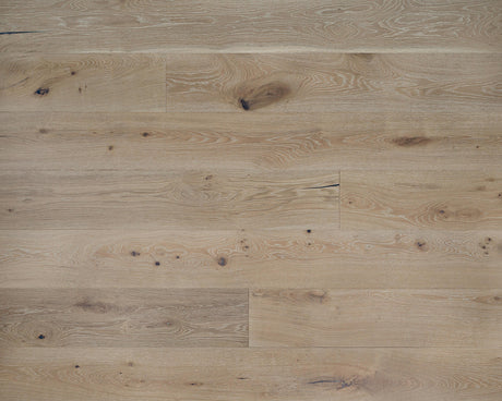 Eg Herregårdsplank Rustik/Wood Line, børstet hvid matlak