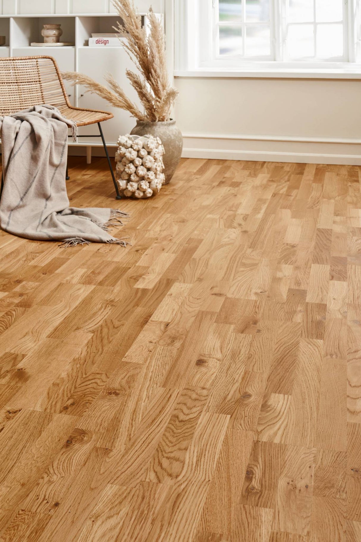 PARKET 3-STAV EG ACCENT BØRSTET NATUR ULTRAMAT LAK