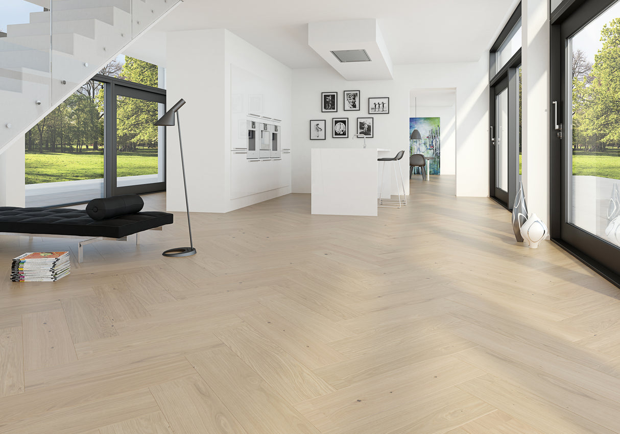 Moland Cambridge Living Stavparket Eg Hvidolie