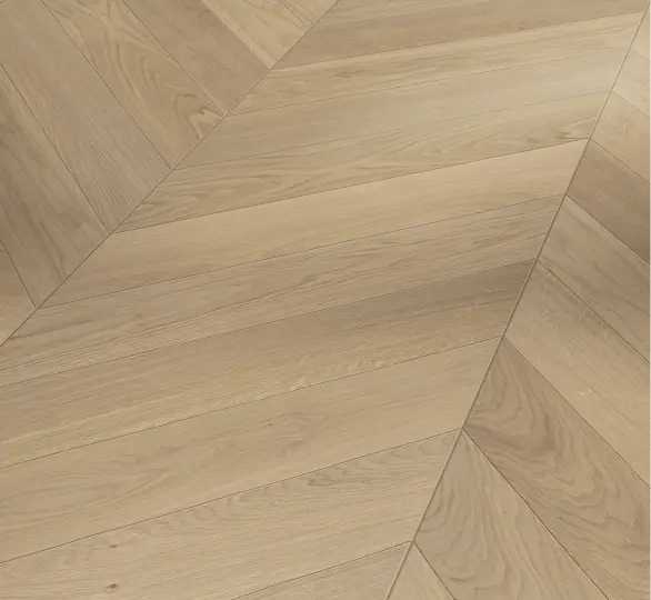 Parador Sildeben Trendtime 10 -Eg Chevron-stav hvid mat lak