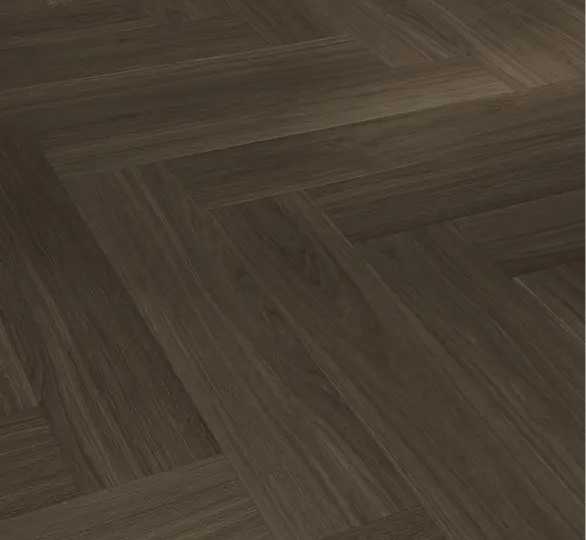 Parador Sildeben Trendtime 3 - Eg Oxford mørkebrun silkemat struktur