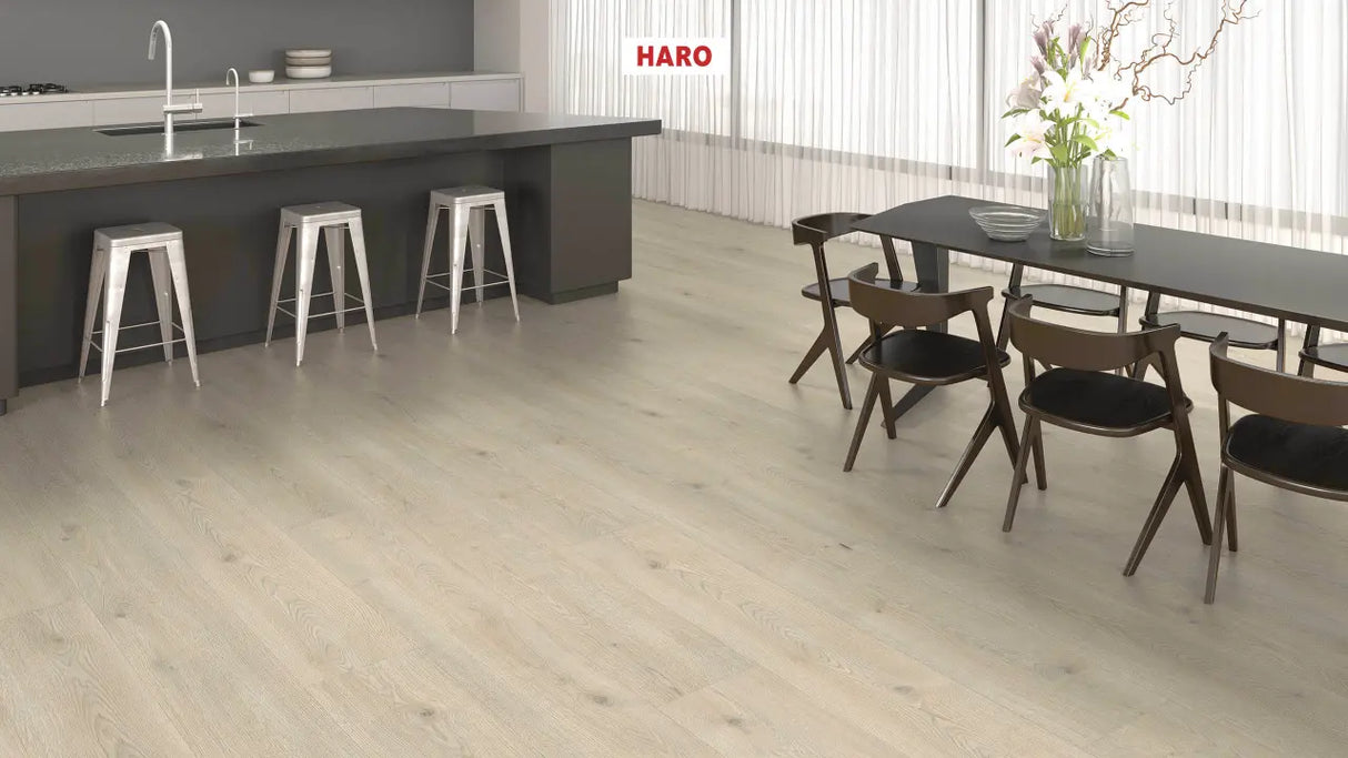 Haro laminatgulv, Grand Via Tritty 200 Aqua - Eg Contura, Stengrå