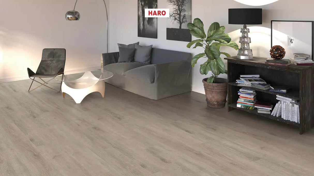 Haro laminatgulv Tritty 100 Korte planker - Eg Veneto, Mocca