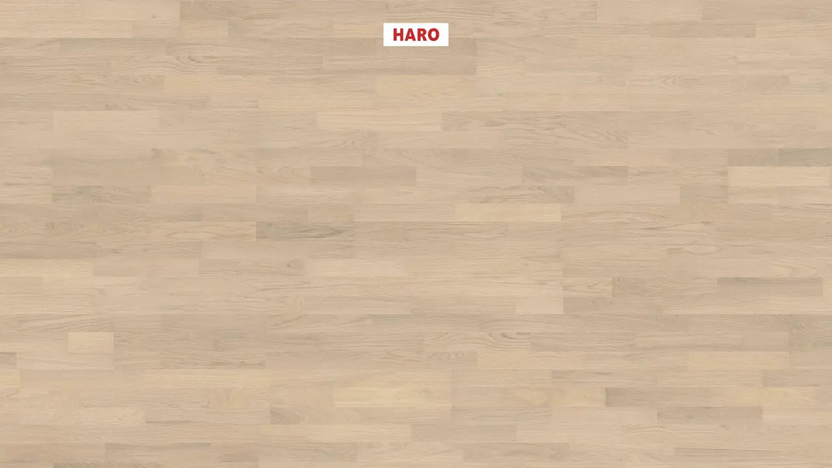 Haro parketgulv - Eg lyse hvid Naturale børstet nD