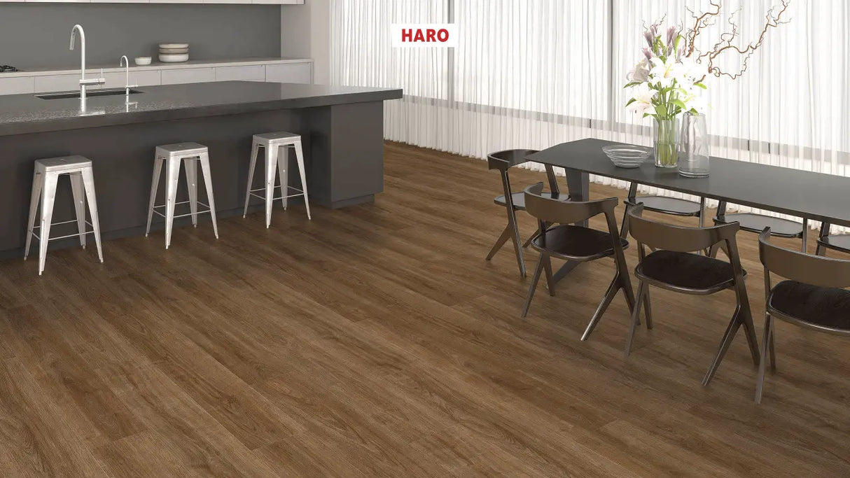 Haro laminatgulv Aqua Korte planker - Eg Eleganza røget