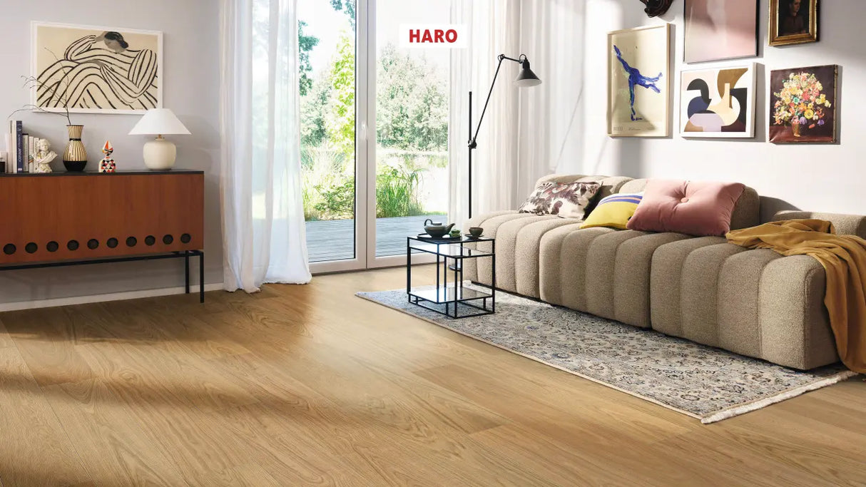 HARO Multivo Plankegulv, Eg Elegant børstet Ultra mat lak