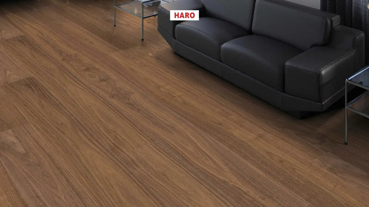 HARO Multivo Plankegulv, Amerikansk Valnød børstet Ultra mat lak