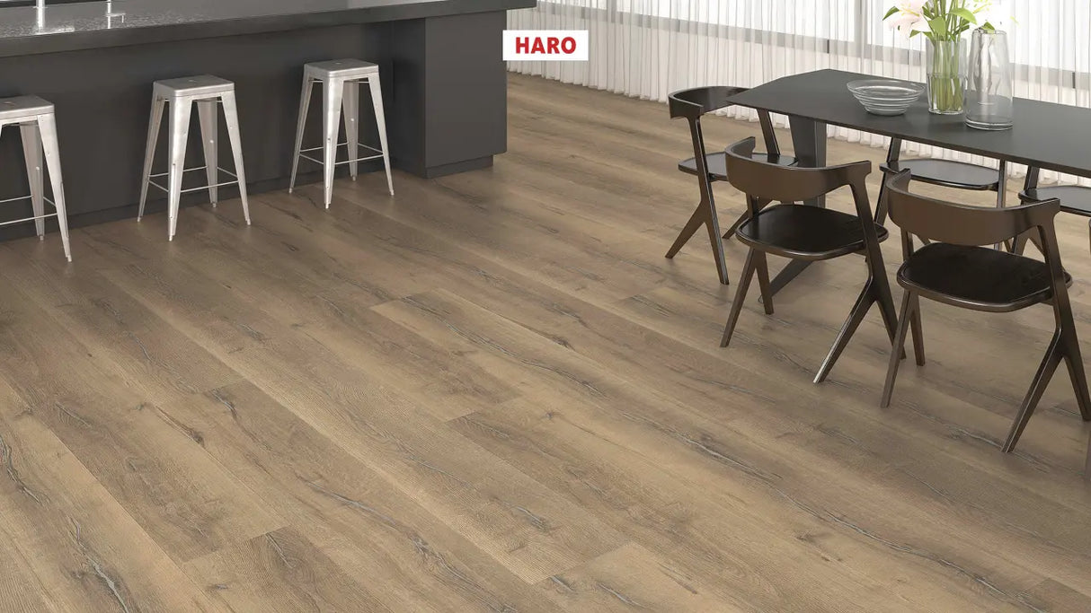 Haro laminatgulv, Grand Via Tritty 200 Aqua - Eg Metallic natur