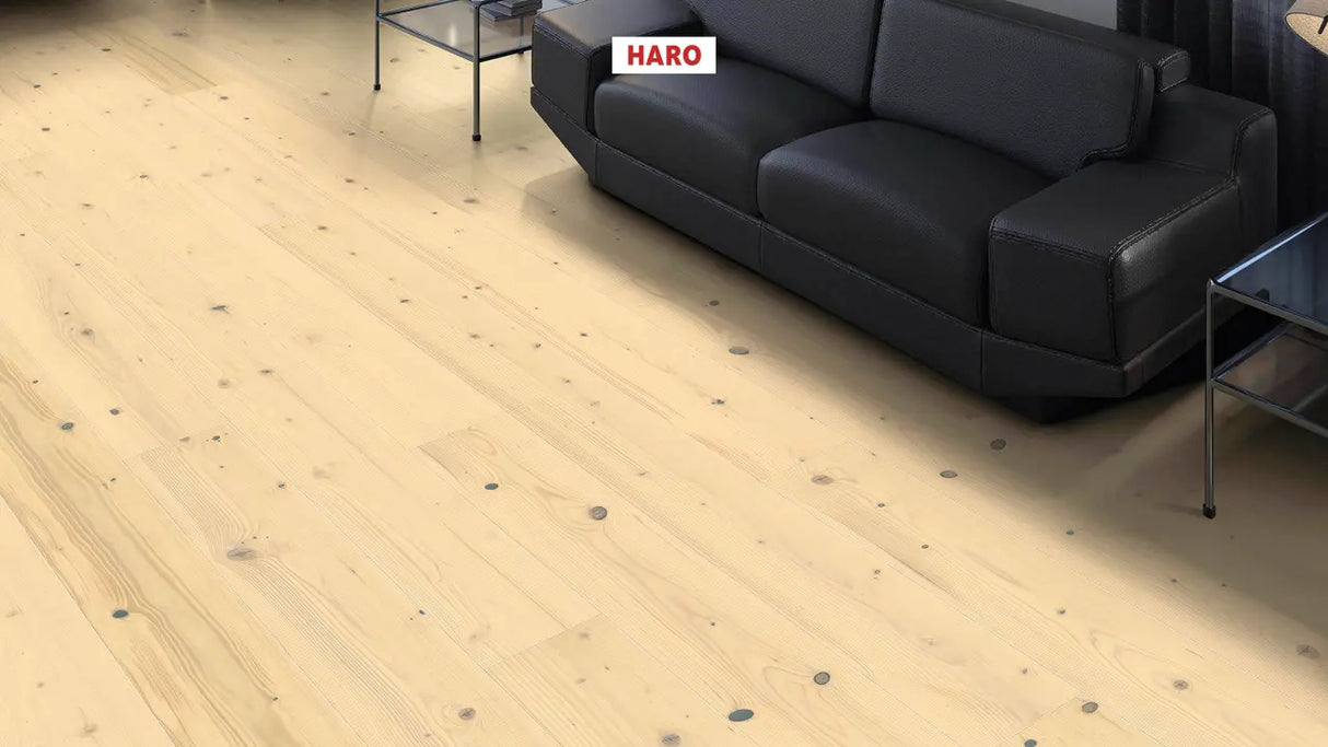 Haro plankegulv - Ædelgran lysehvid Universal børstet nD