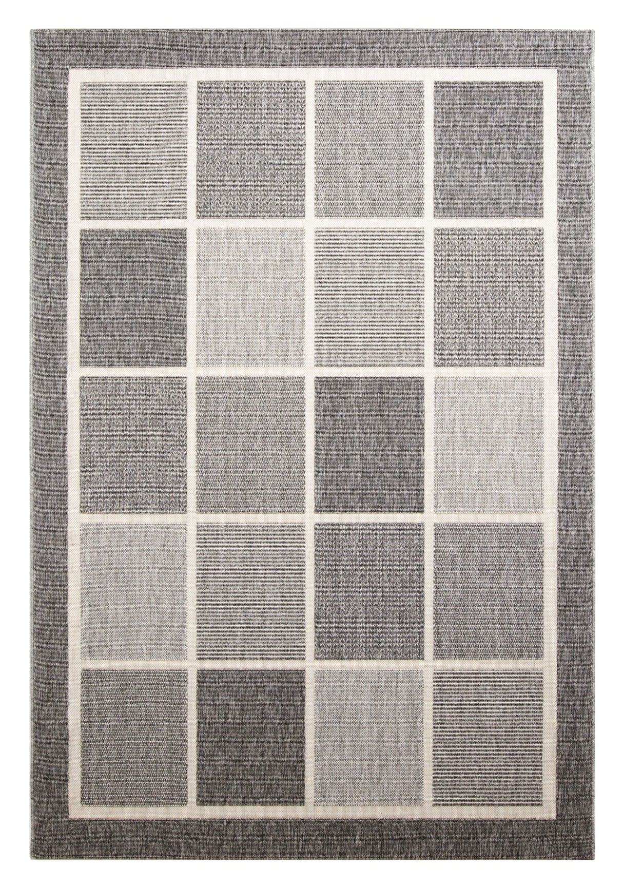 Fenix Polytuft fladvævet tæppe Grey