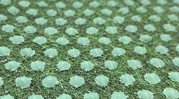 Nålefilt med dup Grøn