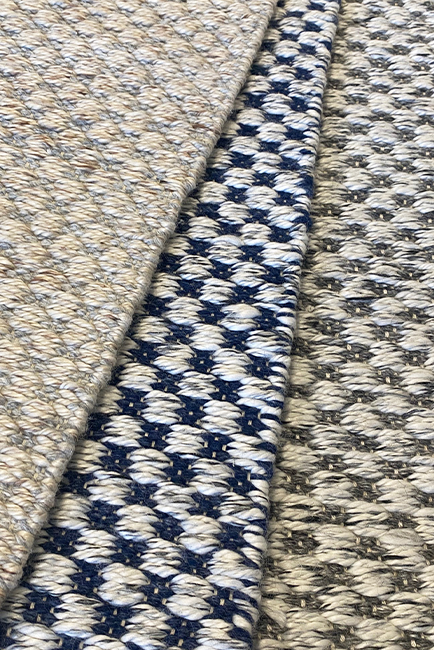 Jade Polytuft tæppe Grey/White