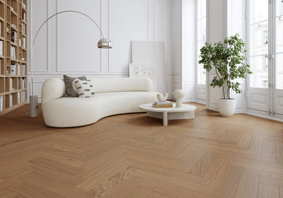 Moland SUPER Eg Herringbone Brisbane Natural Oak UV-matlak vareprøve