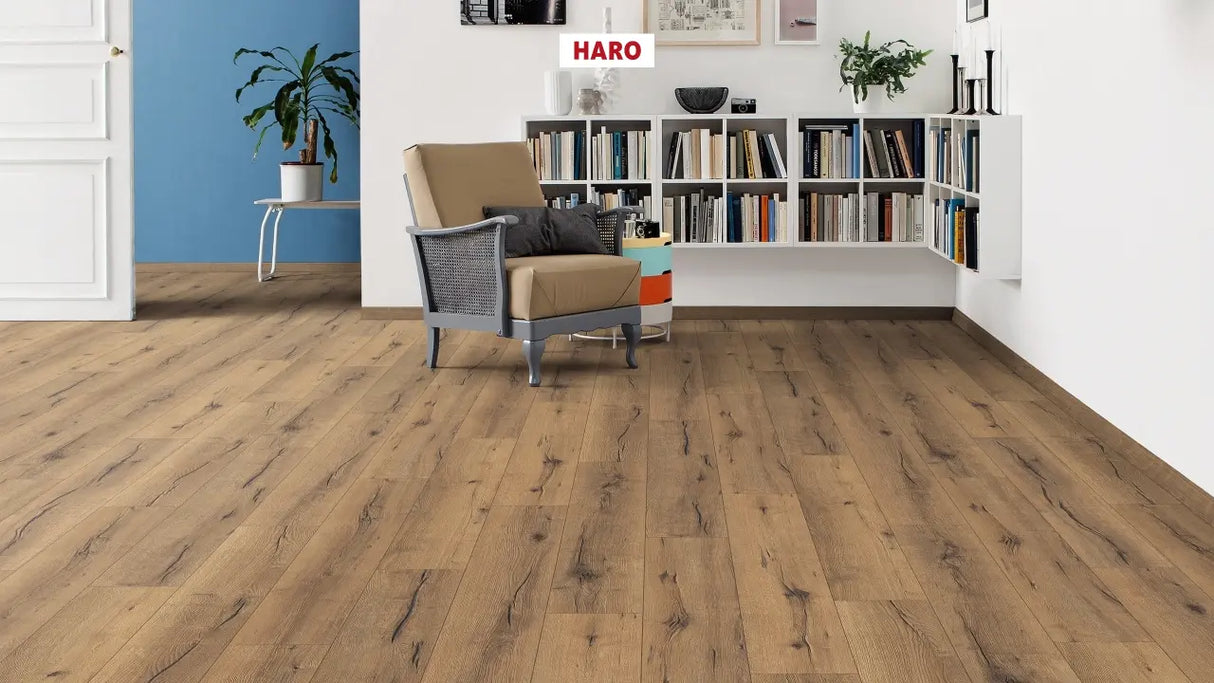 Haro laminatgulv Tritty 100 Korte planker - Eg Italica natur