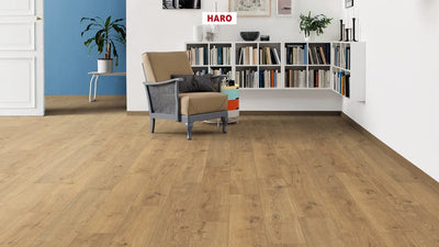 Haro laminatgulv Tritty 100 Korte planker - Eg Portland natur vareprøve