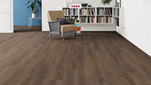 Haro laminatgulv Tritty 100 Korte planker - Eg Contura røget