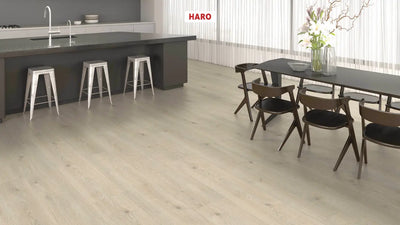 Haro laminatgulv, Grand Via Tritty 200 Aqua - Eg Contura, Stengrå vareprøve