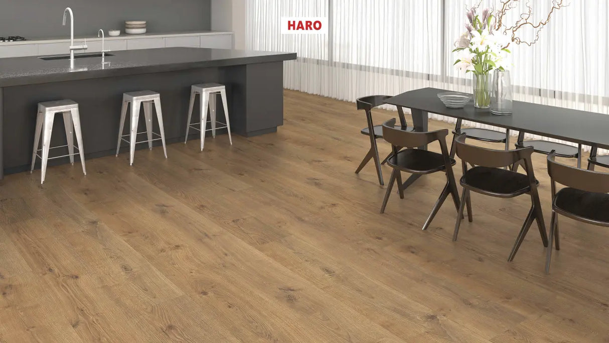 Haro laminatgulv, Grand Via Tritty 200 Aqua - Eg Portland, Natur