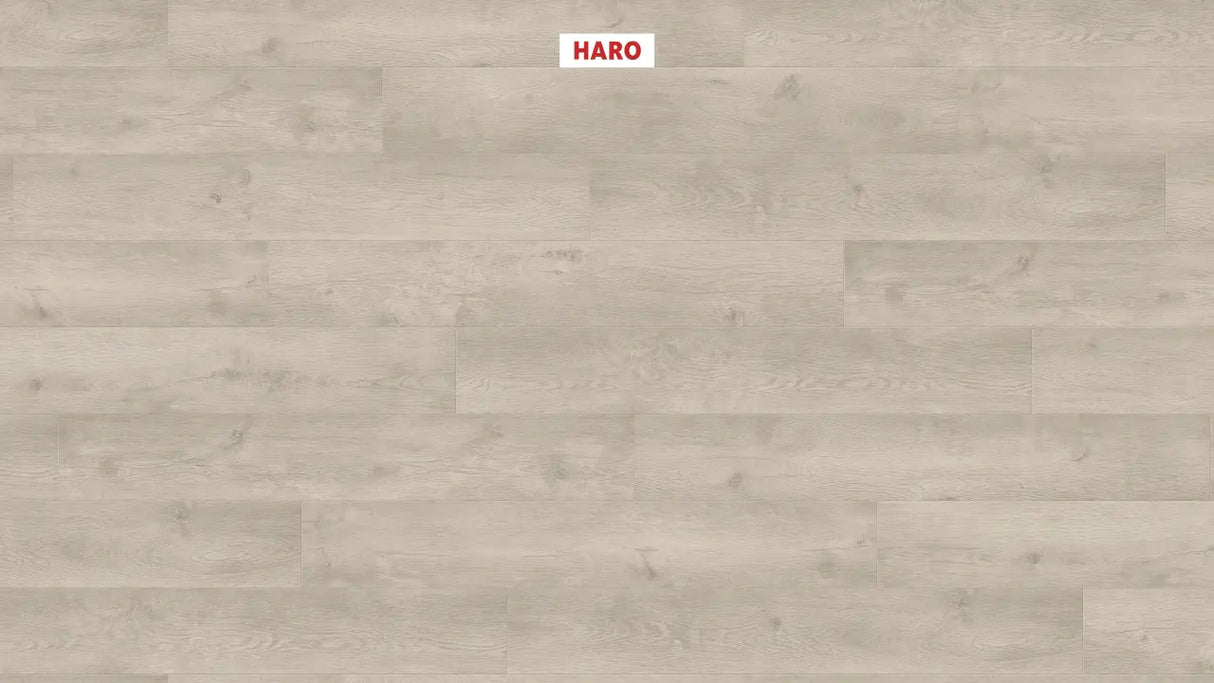Haro laminatgulv Tritty 100 Korte planker - Eg Bergamo, Sølvgrå