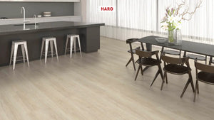 Haro laminatgulv Aqua Korte planker - Eg Eleganza cremehvid