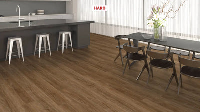 Haro laminatgulv Aqua Korte planker - Eg Eleganza røget vareprøve