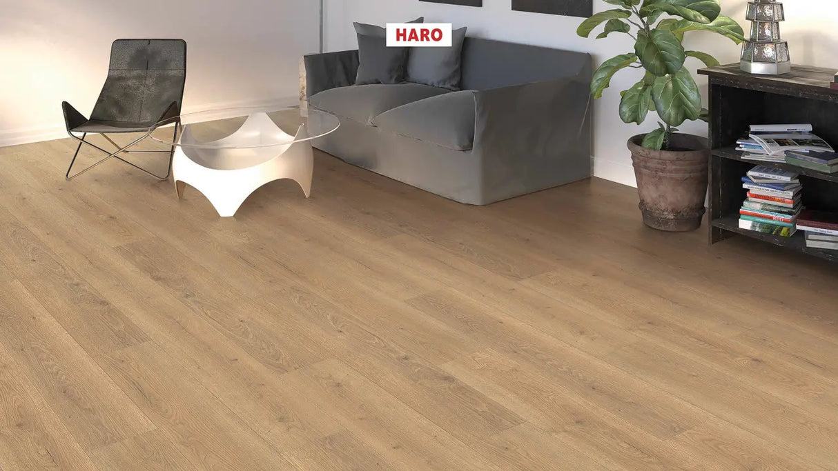 Haro laminatgulv Tritty 100 Korte planker - Eg Flavia natur
