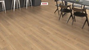 Haro laminatgulv Aqua Korte planker - Eg Flavia natur