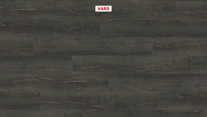 Haro laminatgulv Aqua Korte planker - Eg Metallic sort