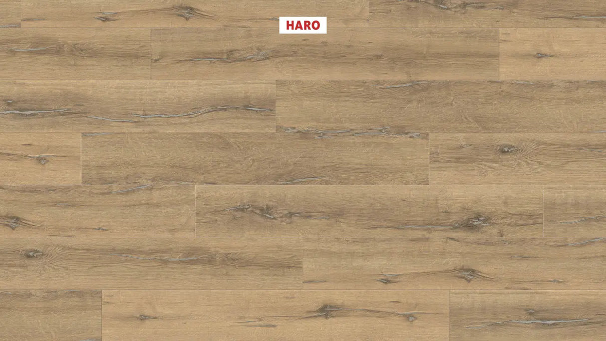 Haro laminatgulv Aqua Korte planker - Eg Metallic natur