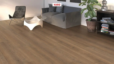 Haro laminatgulv, Grand Via Tritty 200 Aqua - Eg Flavia røget vareprøve
