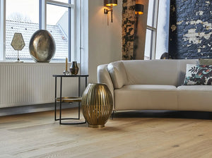 Wideplank - Børstet Eg Country med hvid matlak - Bredde 220 mm